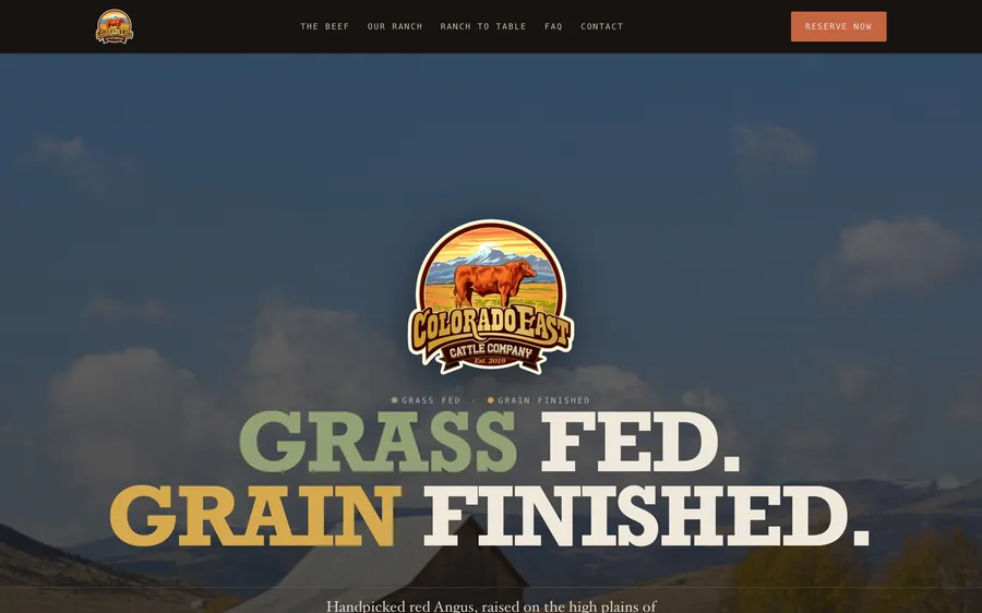 Colorado East Cattle Company homepage