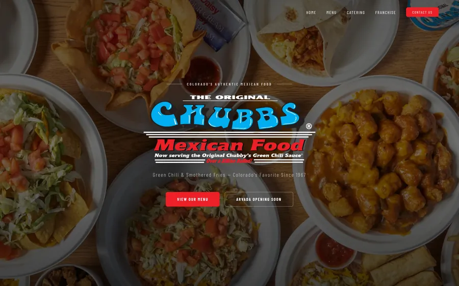 The Original Chubbs Mexican Food homepage